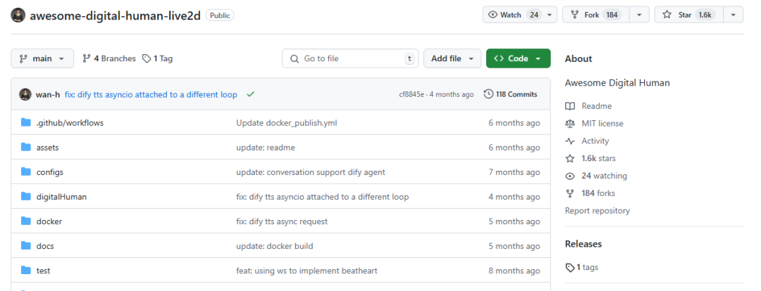 Awesome Digital Human Live2D: Open source AI digital human tool based on Dify, a digital human system that can run on a 2G graphics card