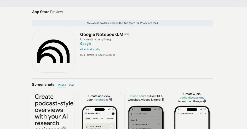 Google NotebookLM: AI note-taking app that uploads PDFs, web pages, videos and more!