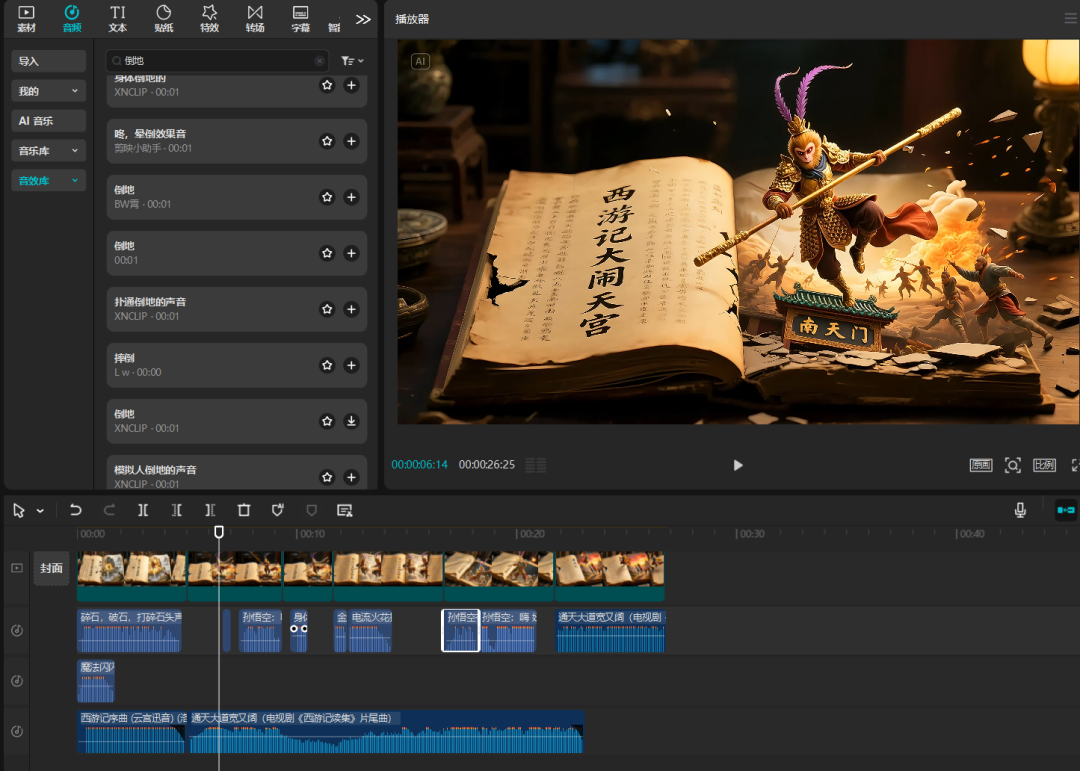 Using AI to generate "Journey to the West" animated video, "naked eye 3D" case shocking debut
