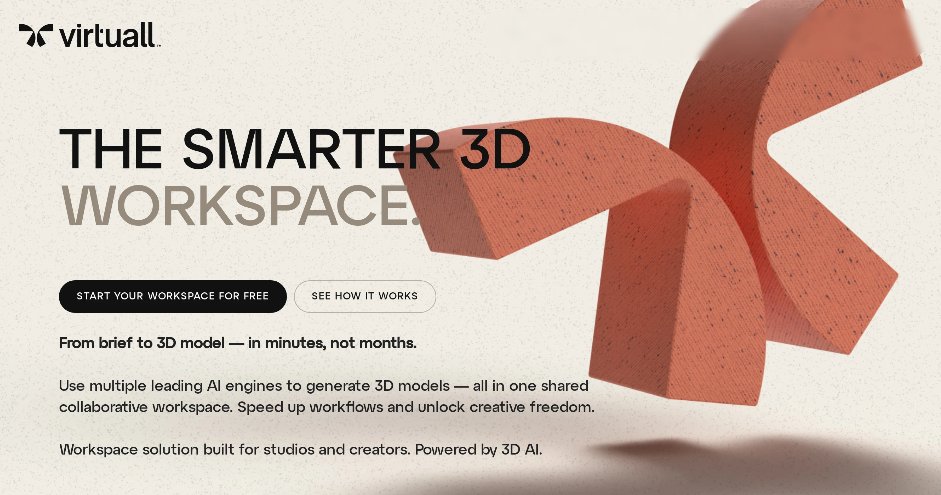 Virtuall: 3D Model Creation Platform, from Idea to 3D Model in a Few Minutes