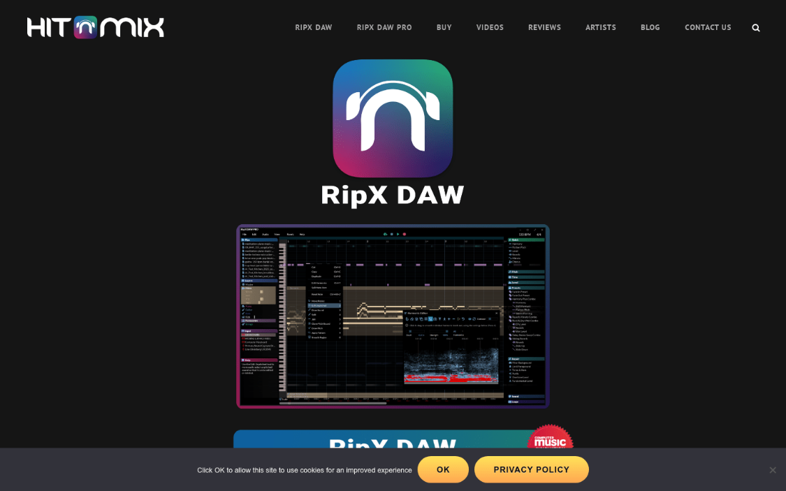 RipX DAW: AI music production artifact that removes vocals, creates tracks, mixes and repairs audio