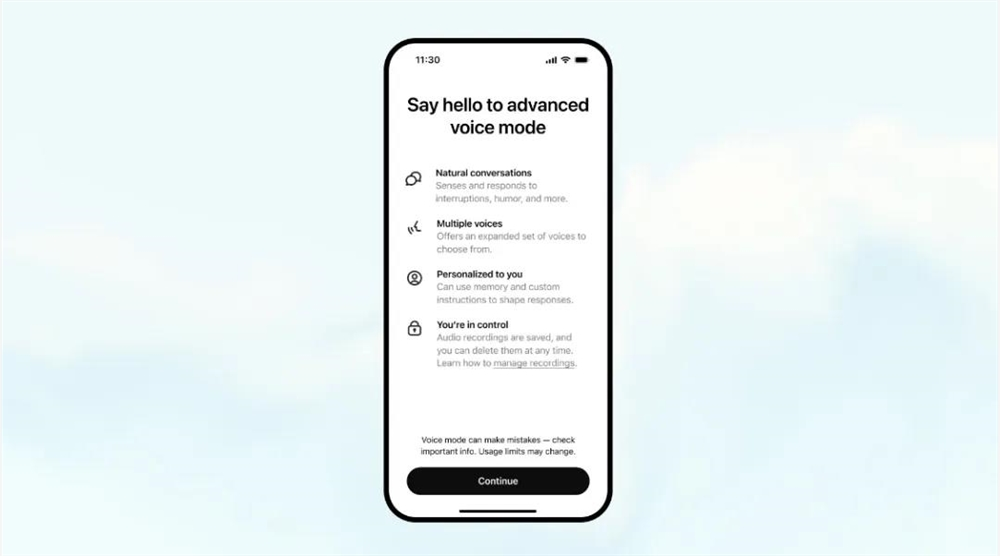 21fd79f3j00sxiw9g003od000rs00fgp ChatGPT Advanced Voice Mode upgraded: more "human touch", new multi-language translation function