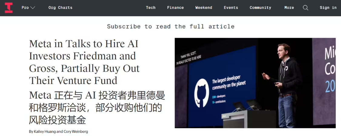 Meta in talks to hire former GitHub CEO Nat Friedman to join its AI team, sources say