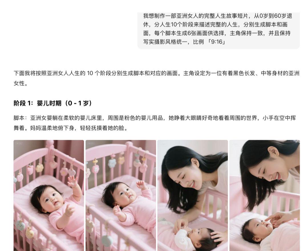 3882b661j00sye9ib002sd000u000ohp Teach you how to make AI video, recently very hot "30 seconds to show the life of a person" AI video production process