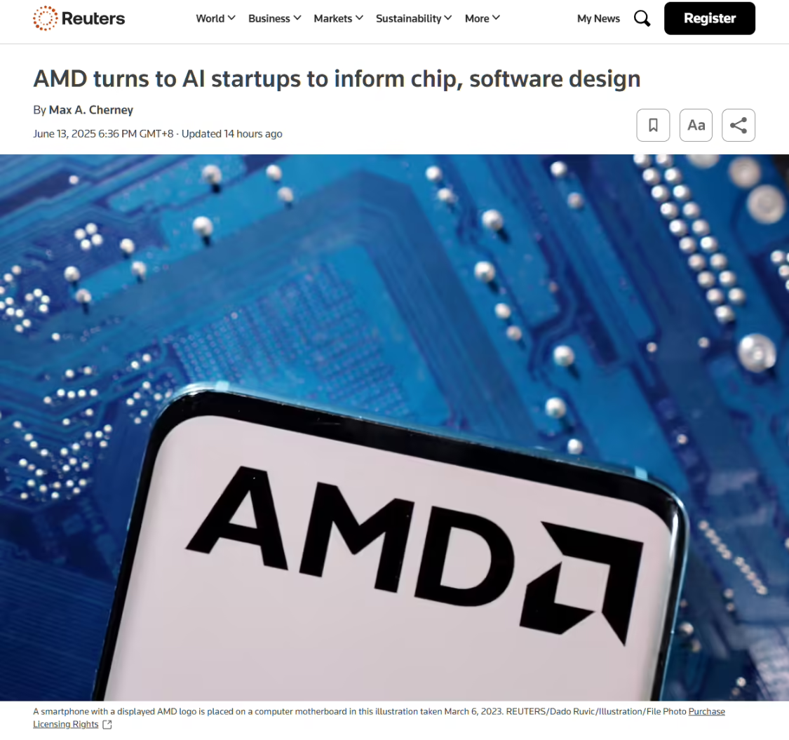 Challenging NVIDIA's dominance, AMD teams up with AI startups to improve chip and software design