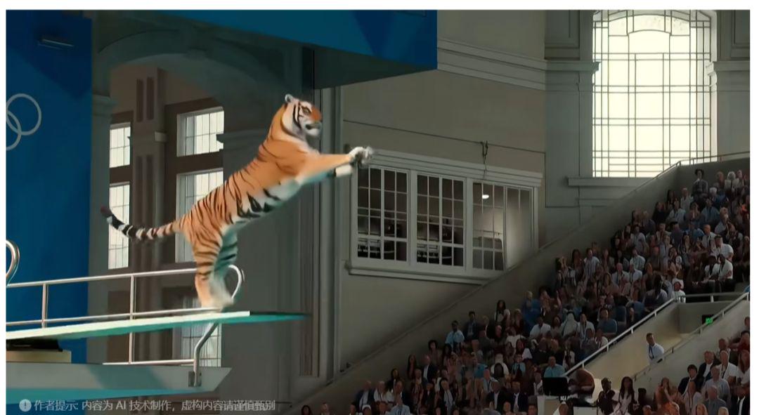 AI make animal diving Olympic Games competition detailed production tutorials, 1 minute to teach you