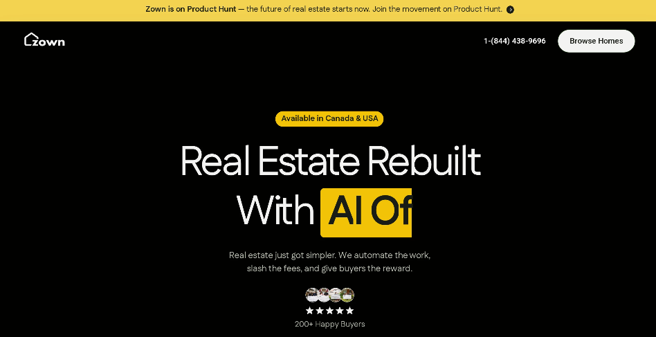 Zown: an automated home-buying platform where AI predicts selling prices to help buyers make it easy to purchase a home