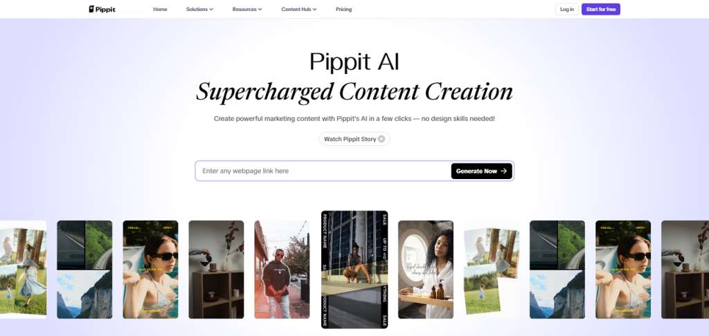 Pippit: an AI marketing content creation platform that generates marketing videos, product images & AI digital human content in one click
