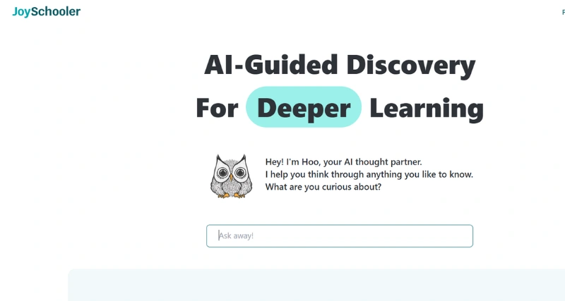 JoySchooler: an AI learning platform to inspire children's curiosity and passion for learning
