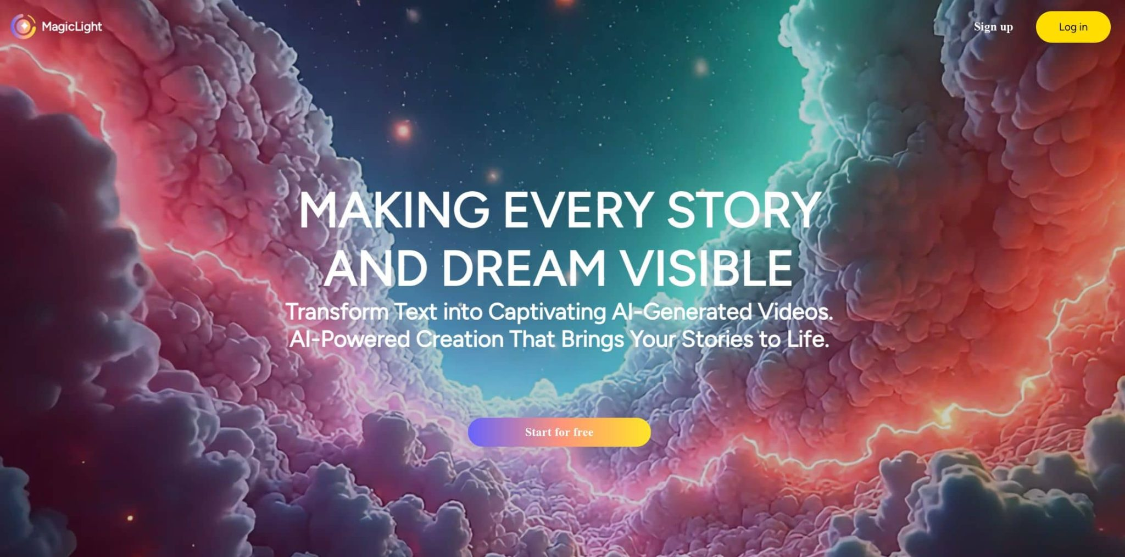 Magic Light: AI text-to-image-to-video platform, one-click generator for up to 30-minute videos