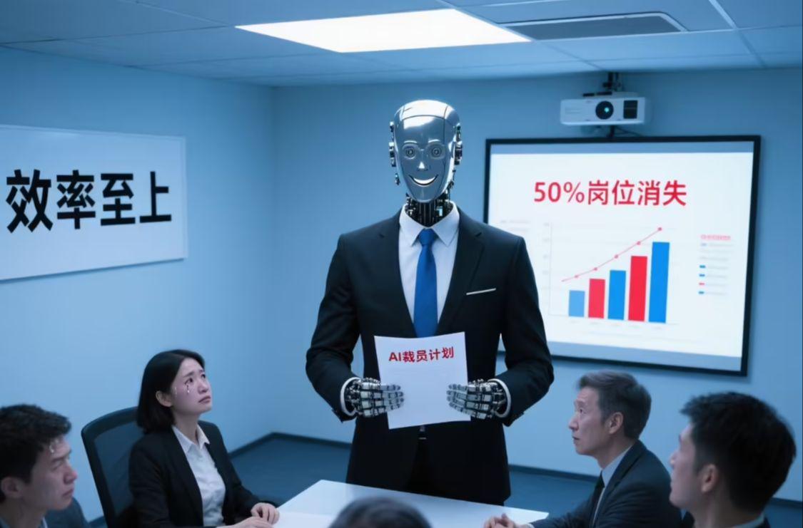 aa63e2ddj00syuvai001wd000v900klp CEOs of major U.S. companies raise the issue of a "potential wave of layoffs," warning that "AI may create a jobless panic."