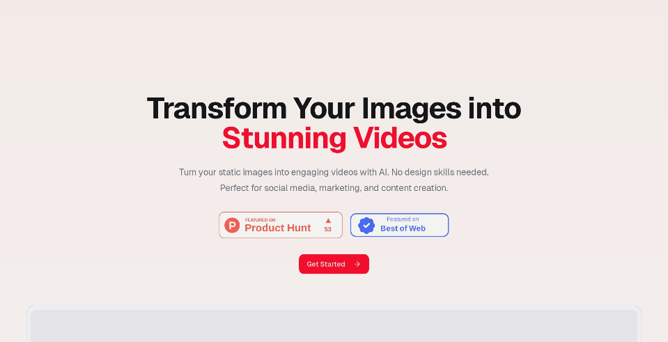 PicMotionAI: AI Video Creation Tool to Convert Still Images to Motion Video
