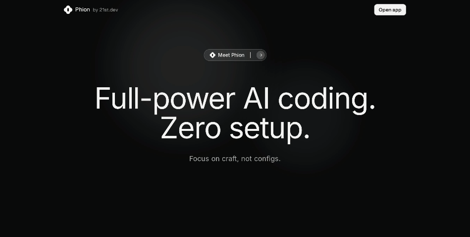 Phion: AI coding tool for instant deployment without npm or git commands