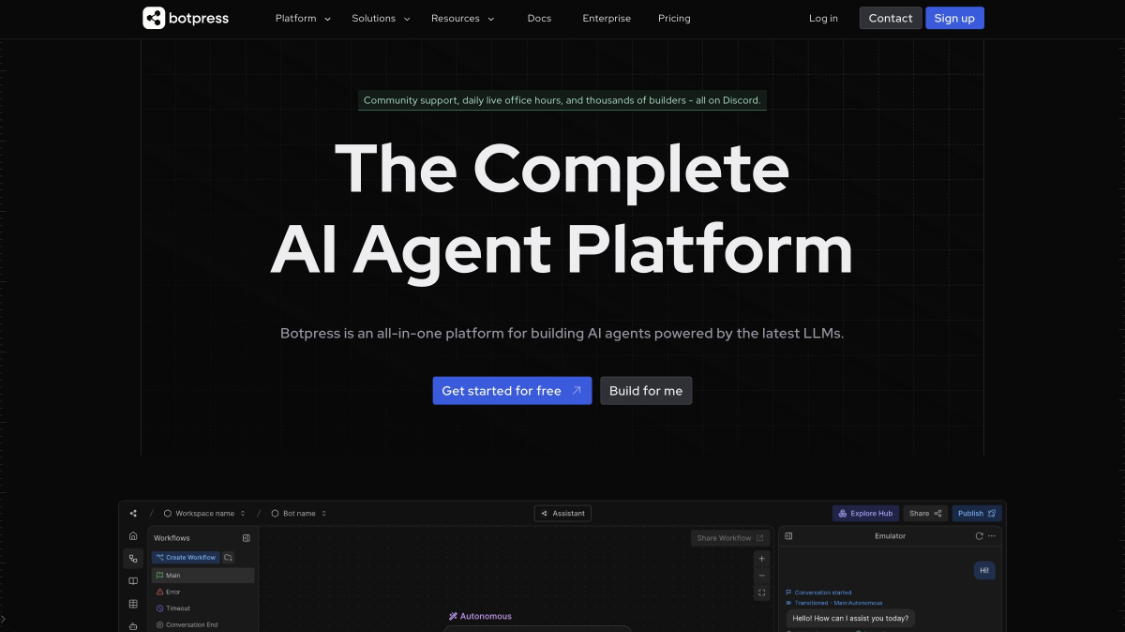 Botpress: open-source AI chatbot and intelligences building platform for AI agents for sales, engineering, product management, and more!
