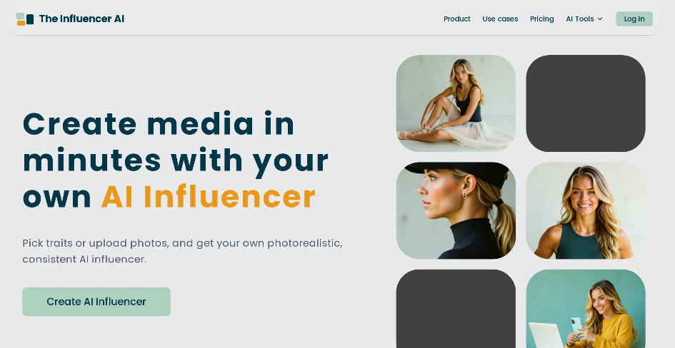 The Influencer AI: AI Netflix Generator to Quickly Create AI Character Photos and Videos