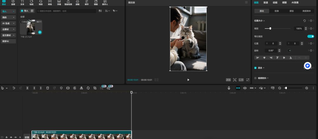 AI generated pet cats and dogs explosive interview video production tutorials, the whole network fire AI animal talking video