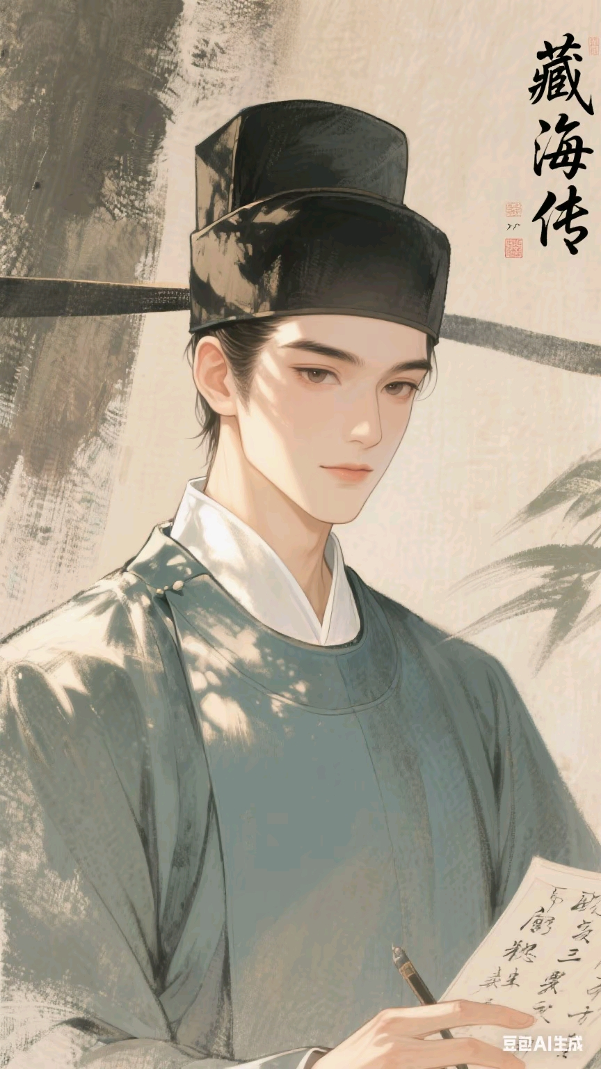 ai绘画生成古风人物的关键词，AI画古人就靠这组提示词内容（AI生图提示词分享）