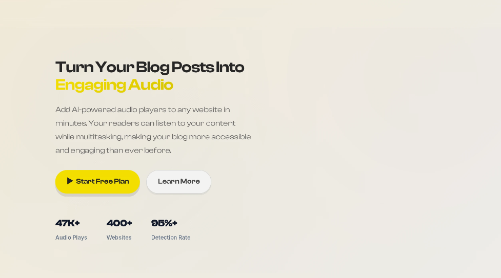 Butter Reader: AI reading tool that converts text content to speech