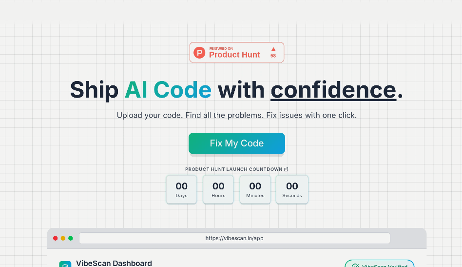 VibeScan: AI code security and performance checking tool, supports multiple AI code generation tools