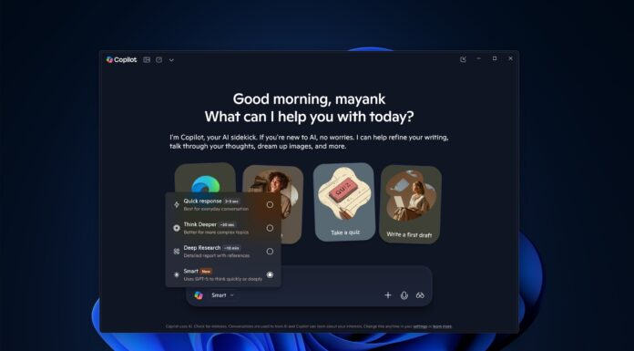 Microsoft Copilot (Win10/11) supports GPT - 5 Smart Mode with looser restrictions than ChatGPT