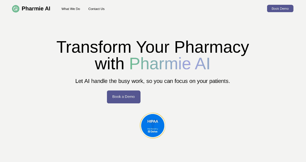 Pharmie AI: AI pharmacy management system focused on prescription review, compliance checking and report generation