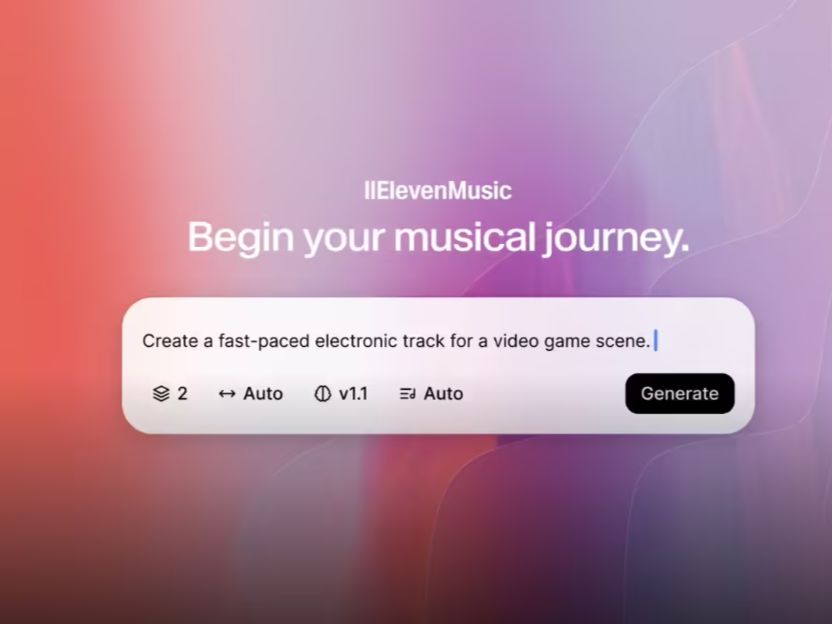 Eleven Music text-to-audio AI model claims to generate studio-quality vocal music