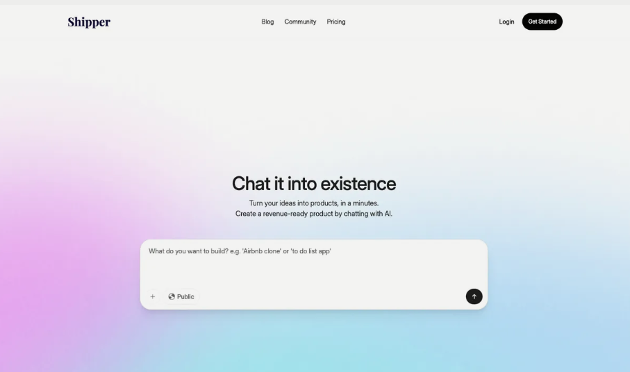 Shipper: AI application building tool to rapidly build MVPs, websites, automated processes, and more!