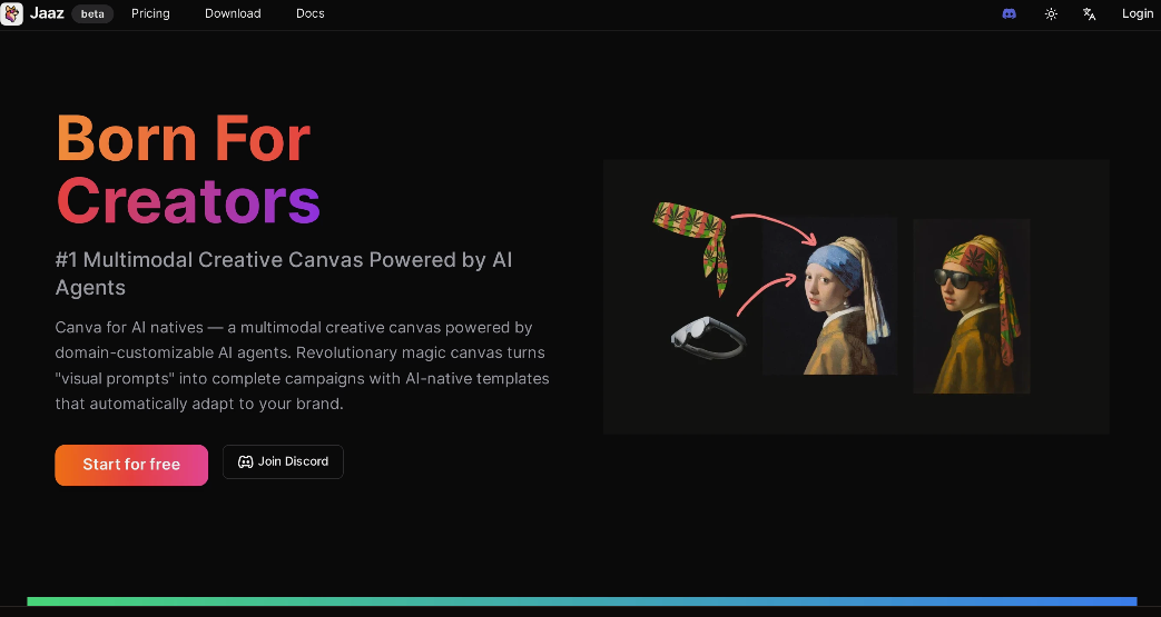 Jaaz: AI design agent tool to create viral clips, design posters, generate images and videos with AI