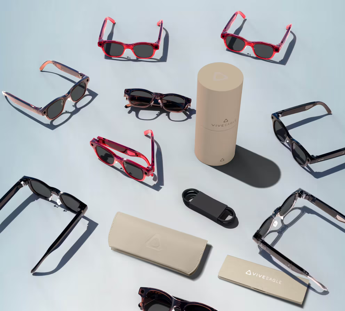 HTC releases its first AI smart glasses, VIVE Eagle, for NT$15,600