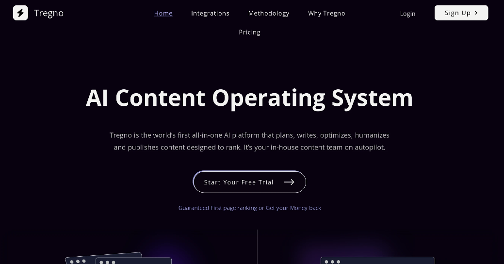 Tregno: AI content platform that boosts SEO results and dominates the first page of search engines