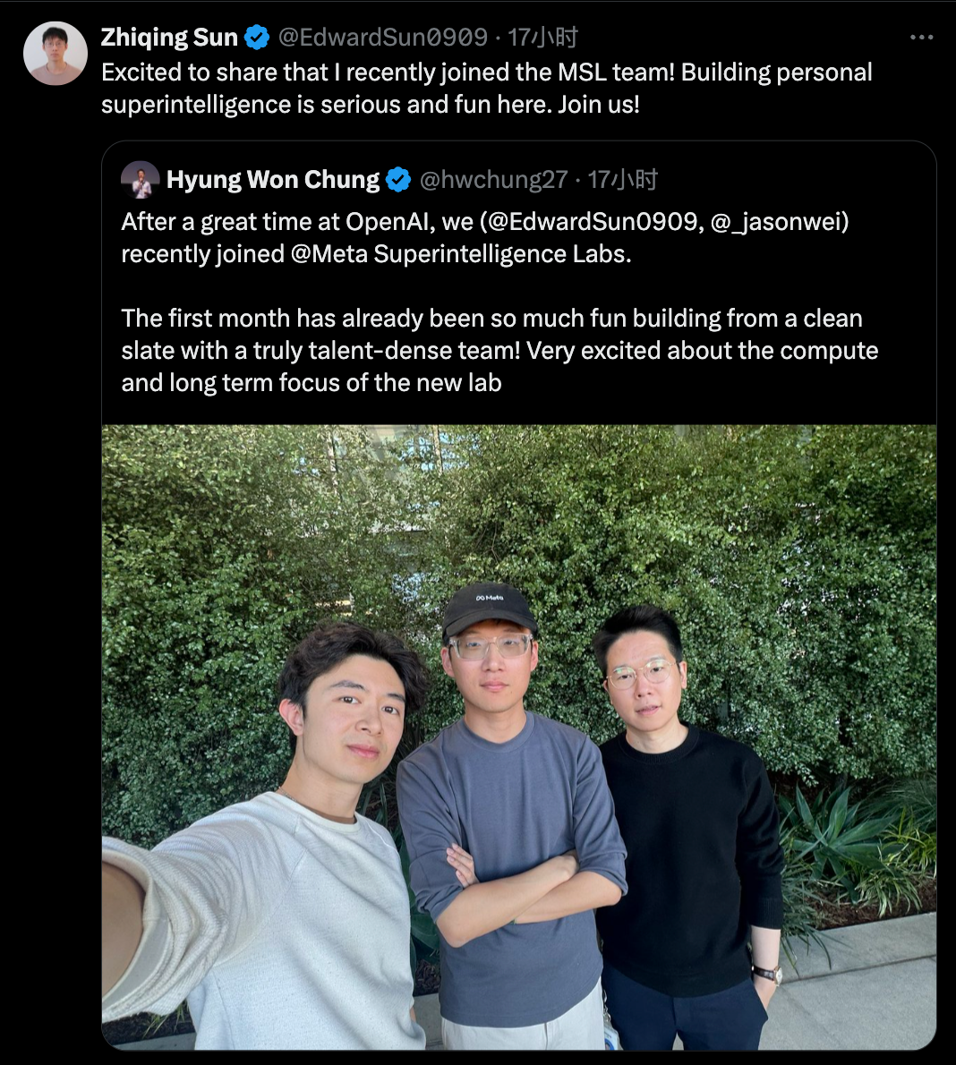 Zuckerberg digs into OpenAI again, Peking University alum joins Meta