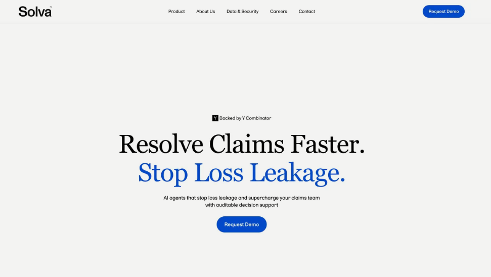 Solva: AI Insurance Claims Platform with AI Agents for Claims Review, Fraud Detection, Auditable Decision Support