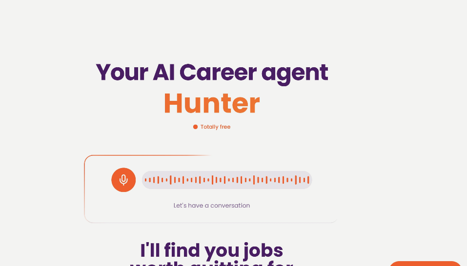 Hunter: AI recruitment and job search platform, more efficient and accurate way to recruit and find jobs