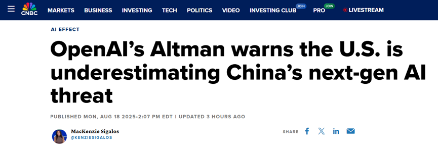 OpenAI CEO: We're open source because of DeepSeek