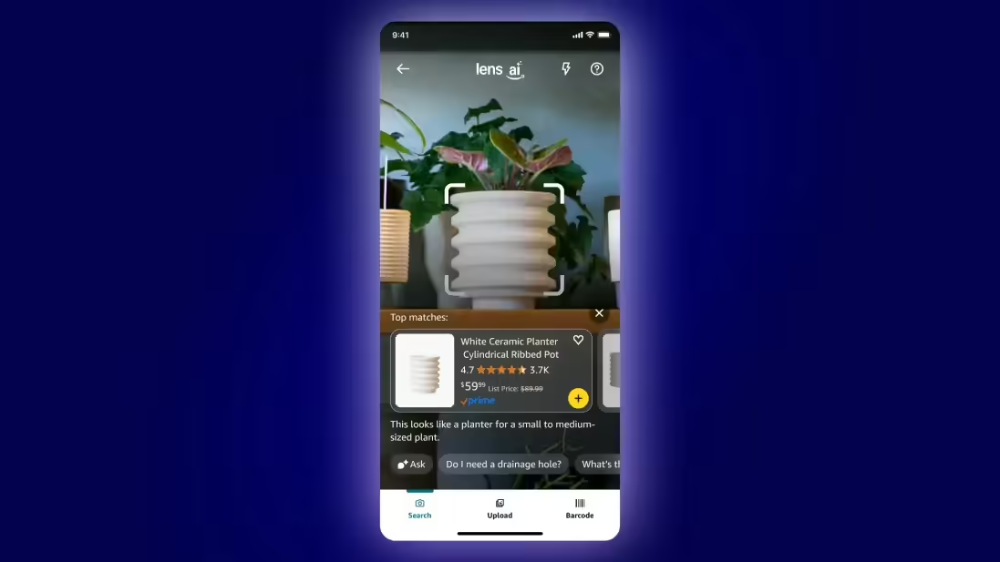 Amazon launches Lens Live, a new AI shopping feature that lets you scan your phone against a physical object to find the same model