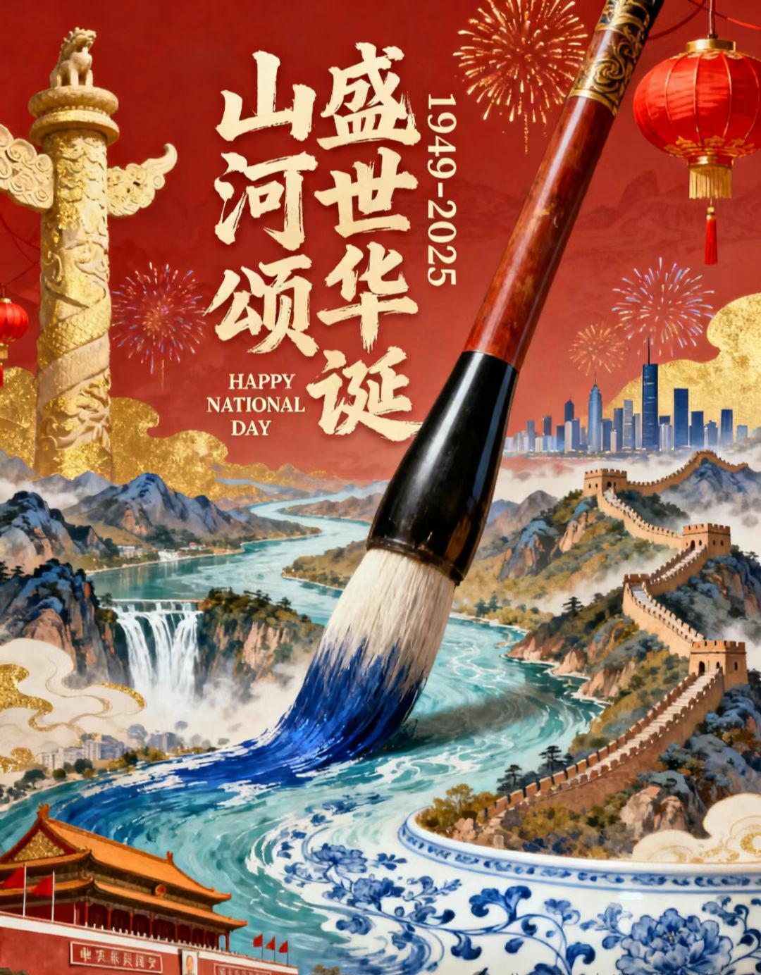 USE AI TO MAKE ALL KINDS OF CREATIVE NATIONAL DAY POSTERS, AND BREAK THE CIRCLE OF FRIENDS! ANNEX 10+TIP TEMPLATE