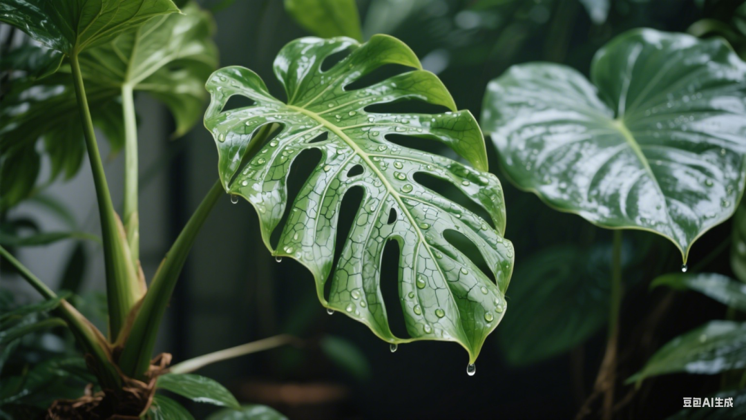 AI raw image generation drawing green plants with one click, green plants exclusive image generation ai prompt word