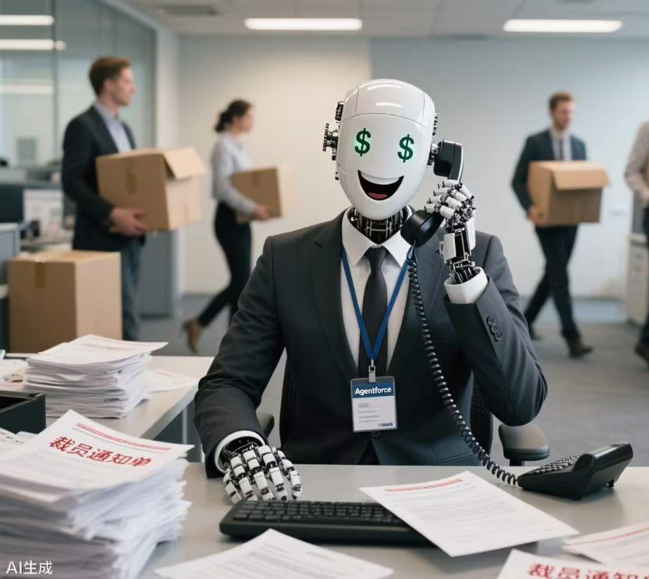 9fcc6821j00t21nh40022d000q600ncp AI steals human jobs: Salesforce CEO confirms company laid off 4,000 customer service jobs