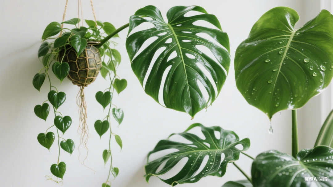 AI raw image generation drawing green plants with one click, green plants exclusive image generation ai prompt word