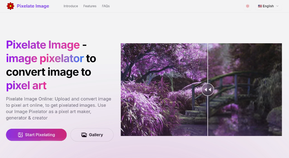 Pixelate Image: Free online image pixelization tool, quick generation of high-quality pixel images