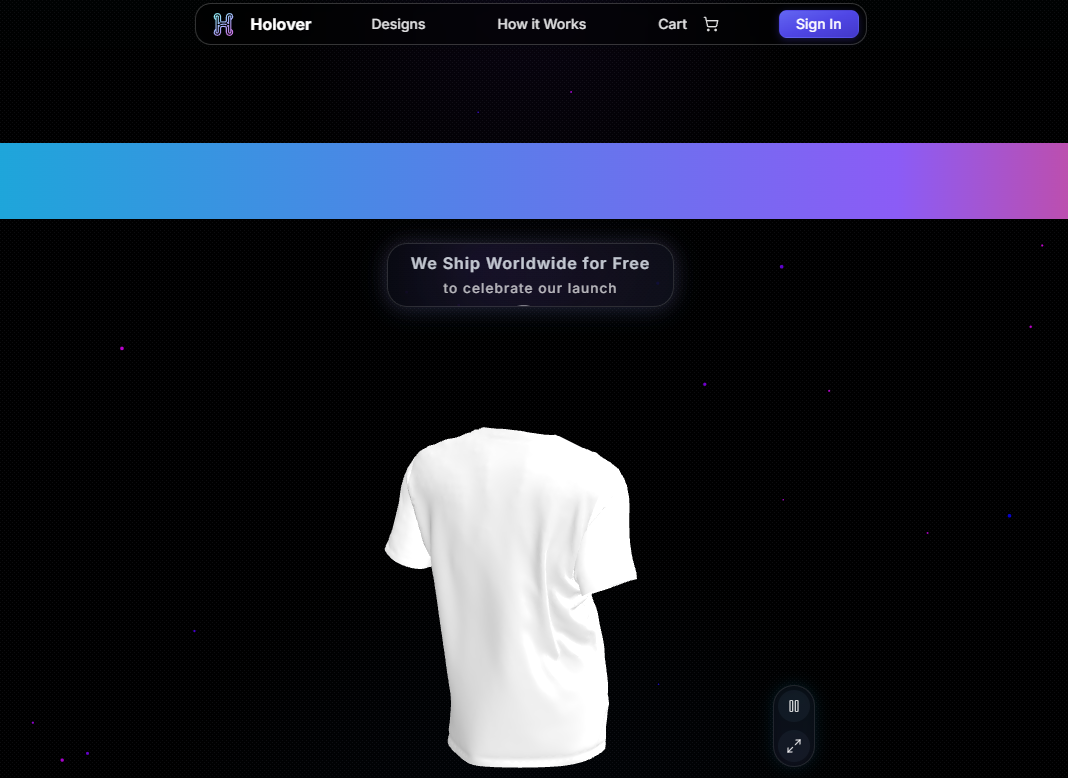 Holover: AI design tool to quickly generate personalized T-shirt design through artificial intelligence