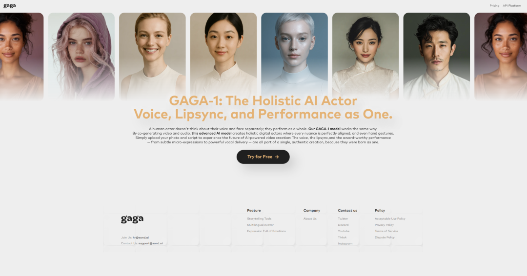 GAGA AI: AI Video Generation Platform, an entirely new video-level AI video model