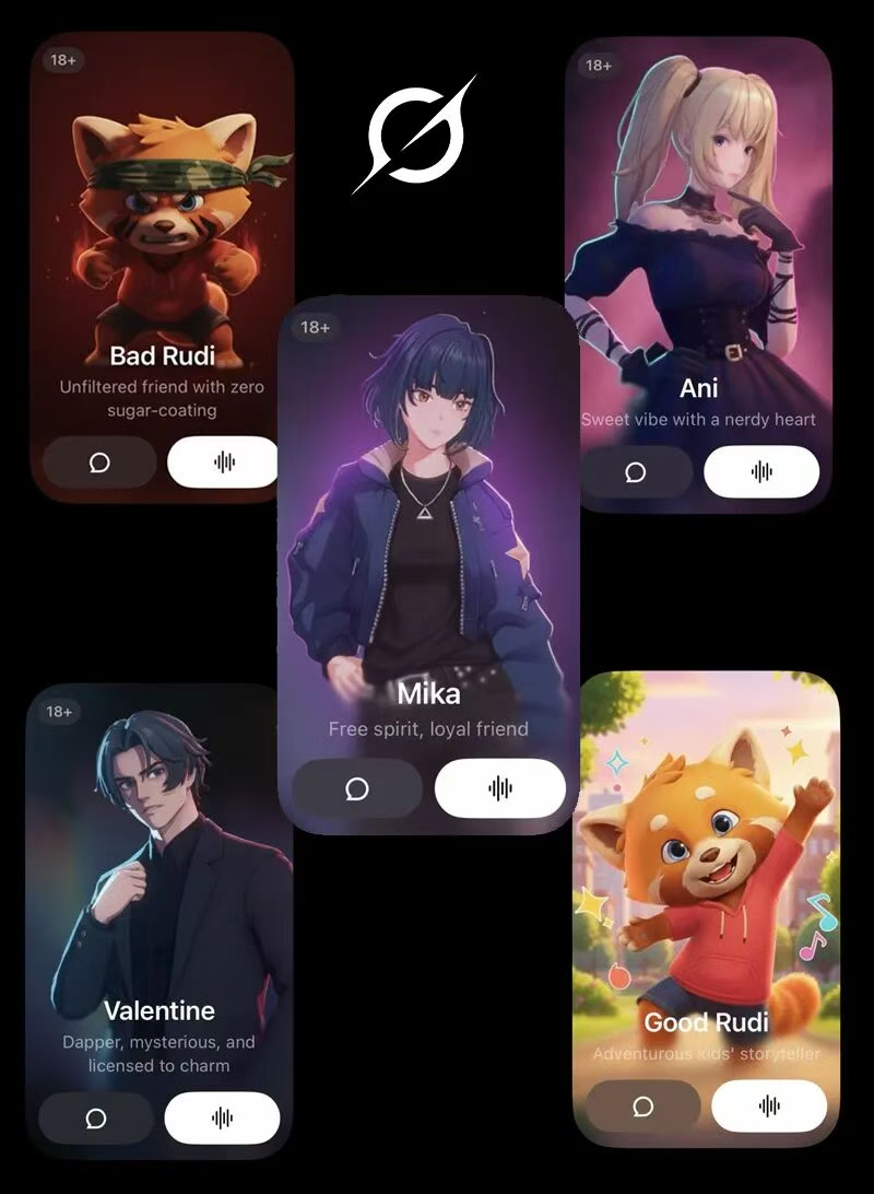 7af26c7dj00t4rtyf00ktd000m800ucm xAI Grok「虚拟女友」新形象 Mika 官宣上线