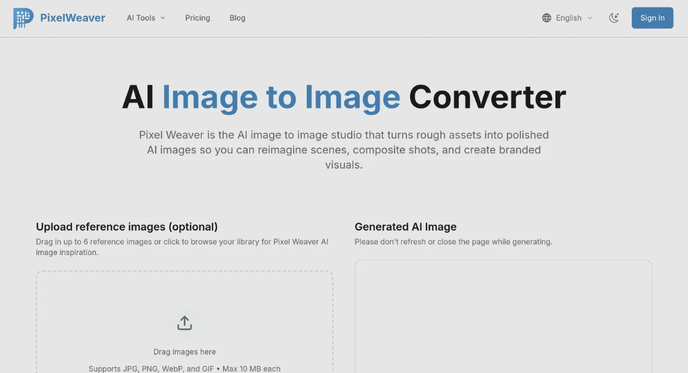 PixelWeaver: AI image generation editing tool to support image restoration, synthesis, rapid processing