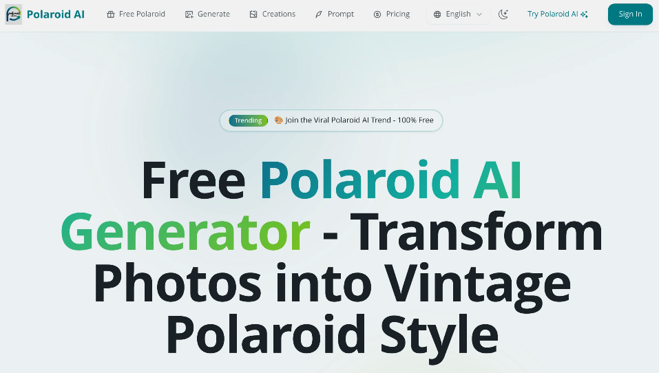 Polaroid AI: Free Aibouli Photo Generator to transform ordinary photographs into retrogressive and instant images with nostalgia