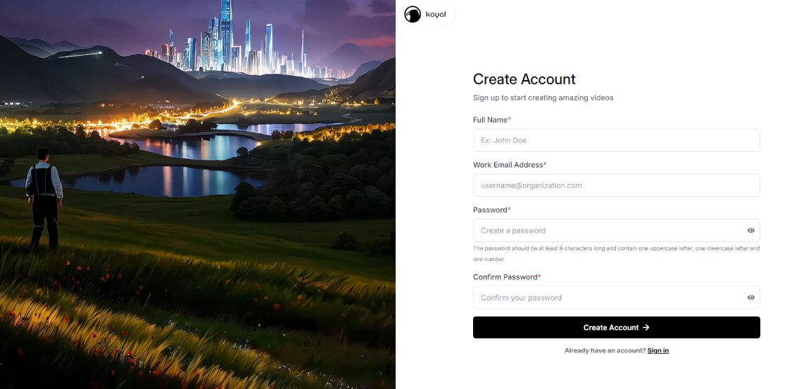 Koyal: AI Video Generation Tool to easily transform audio into high-quality video content