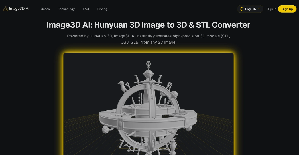Image3D AI: AI image to 3D tool to quickly convert 2D image to high quality 3D model