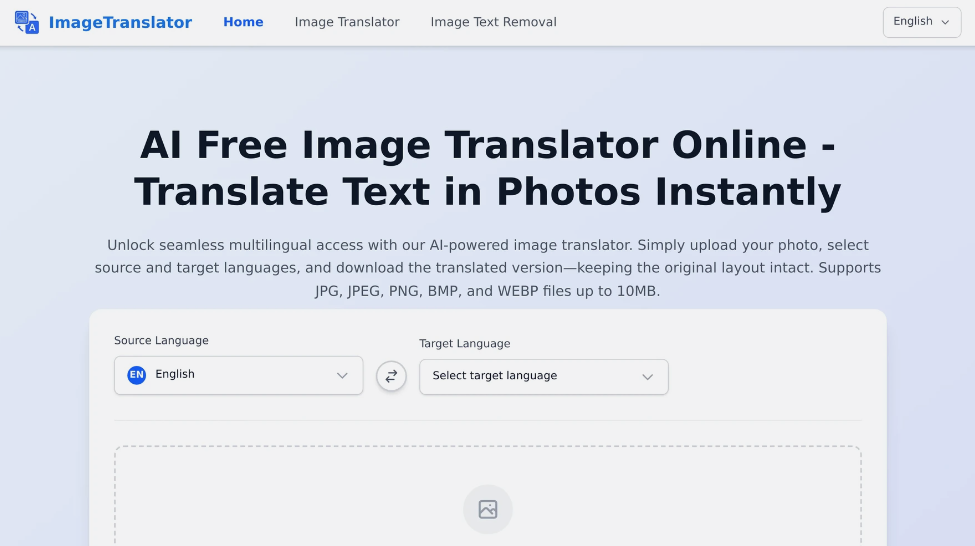 ImageTranslator: AI Free Online Image Translator, easy to translate text from pictures