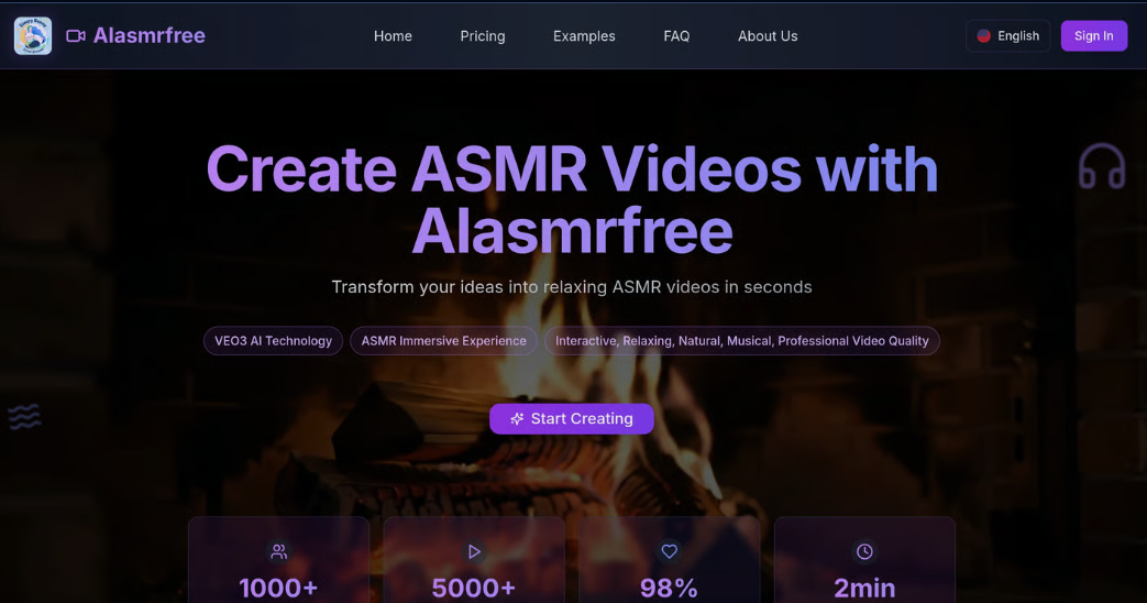 AI ASMR Video Generator: AI Video Generator, quick to produce high-quality ASMR video