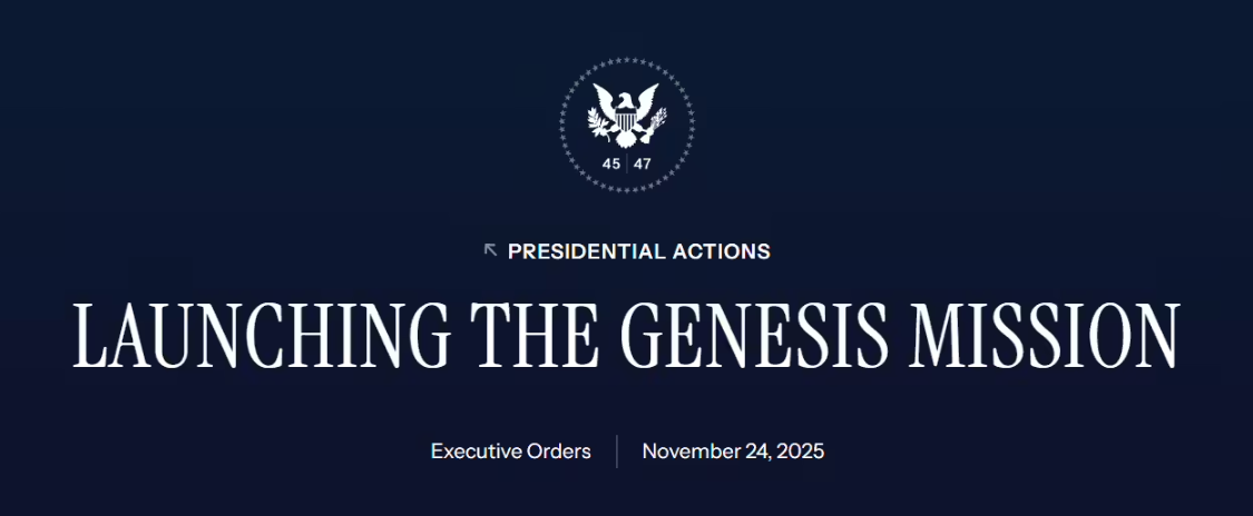 The United States launched the Artificial Intellectual Genesis Plan, which calls it urgent and ambitious as it is the Manhattan Plan